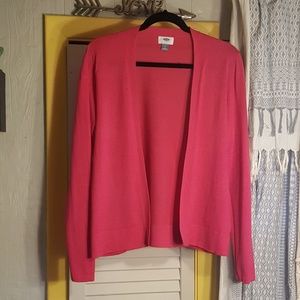 🌹Worn Once!🌹 Cute hot pink cardigan